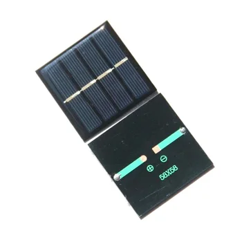0.45 W 2V Mini Célula Solar Módulo Policristalino DIY Sistema de Painel Solar Carregador de Epóxi 58*58*3MM 10pcs/lot Frete Grátis