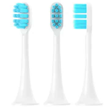 1-10pcs Escova de dentes Elétrica Cabeças de Reposição Para XIAOMI MIJIA T100 T300 T500 T700 Branco Vácuo Substituto Cabeças Sem Logotipo 3