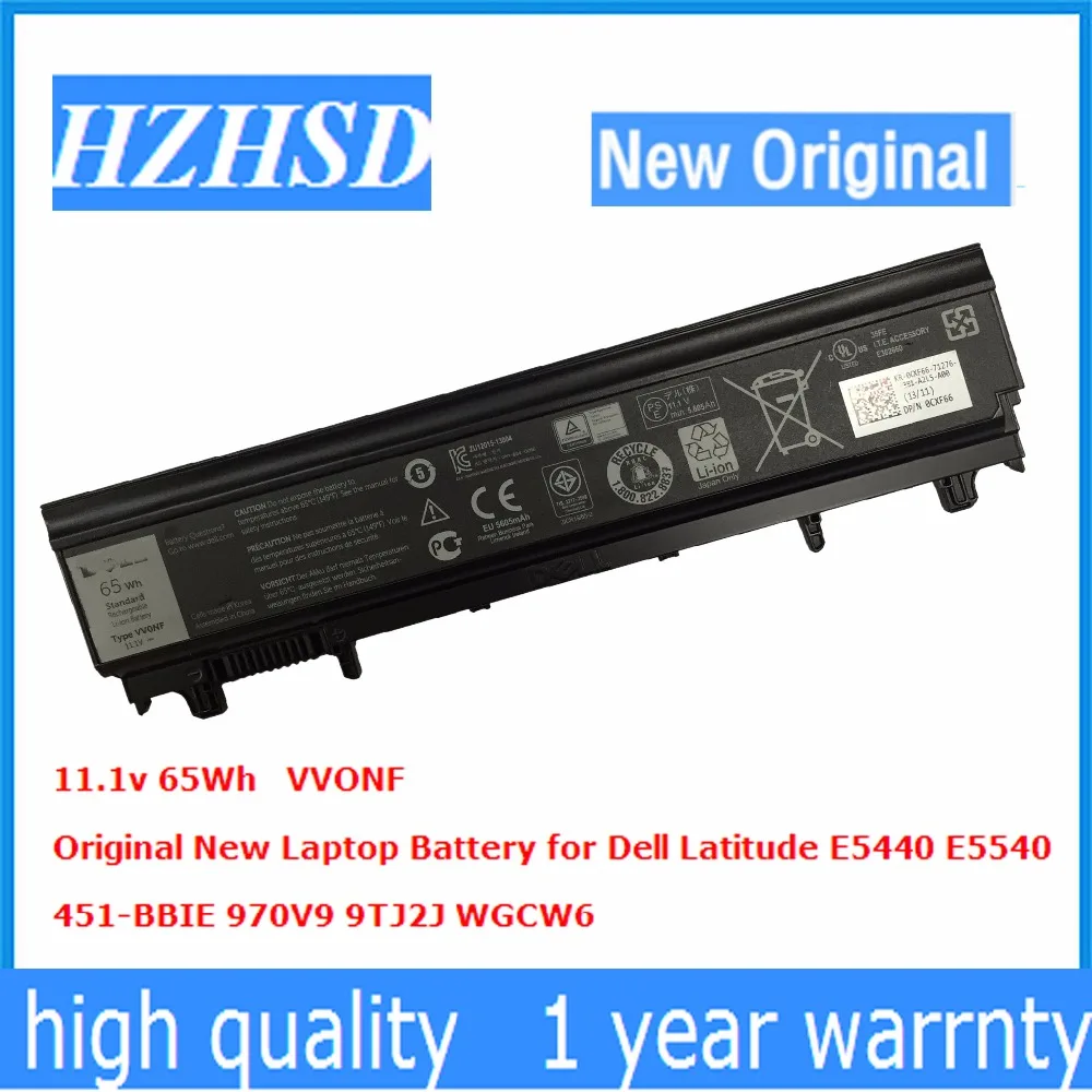 11.1 v 65 wh Original Novo Laptop Bateria para Dell Latitude E5440 E5540 VVONF 451-BBIE 970V9 9TJ2J WGCW6