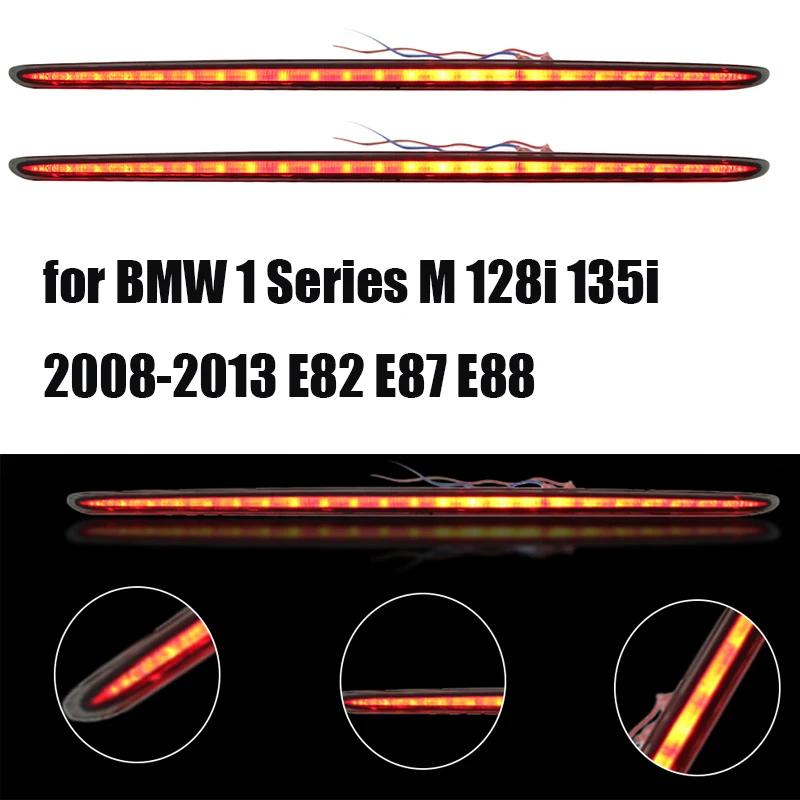 1pcCar LED de Alto Nível de suporte Traseiro luz de travagem para a BMW 1Series M 128i 135i 2008-2013 E82 E87 E88 Terceiro Freio de Cauda Luz de Aviso da Lâmpada