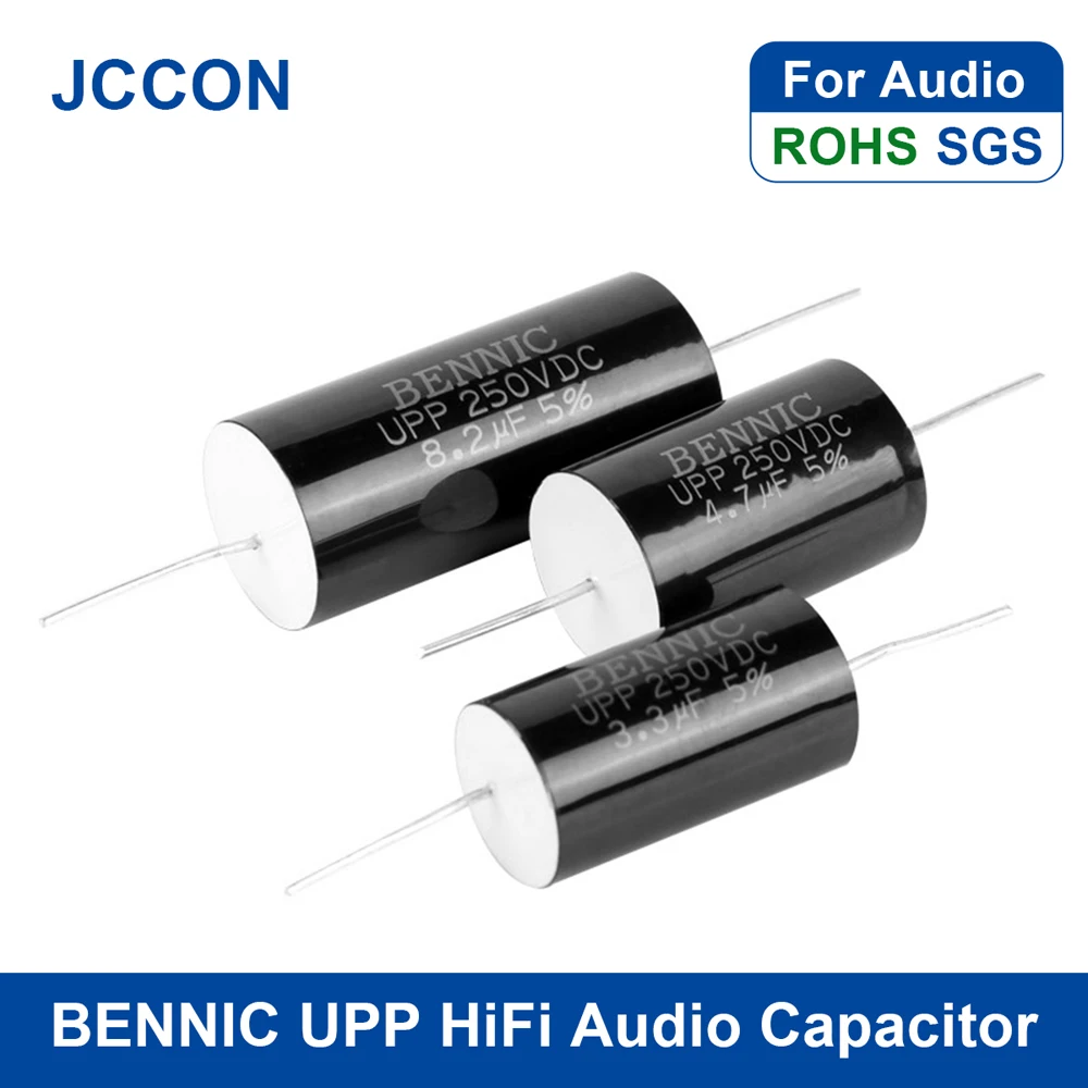1Pcs BENNIC UPP Série de Capacitores Audiófilo Metalizados Filme de Polipropileno Capacitor 250V 1.0 uF-22uF Aparelhagem hi-fi de Frequência Dividida em Áudio