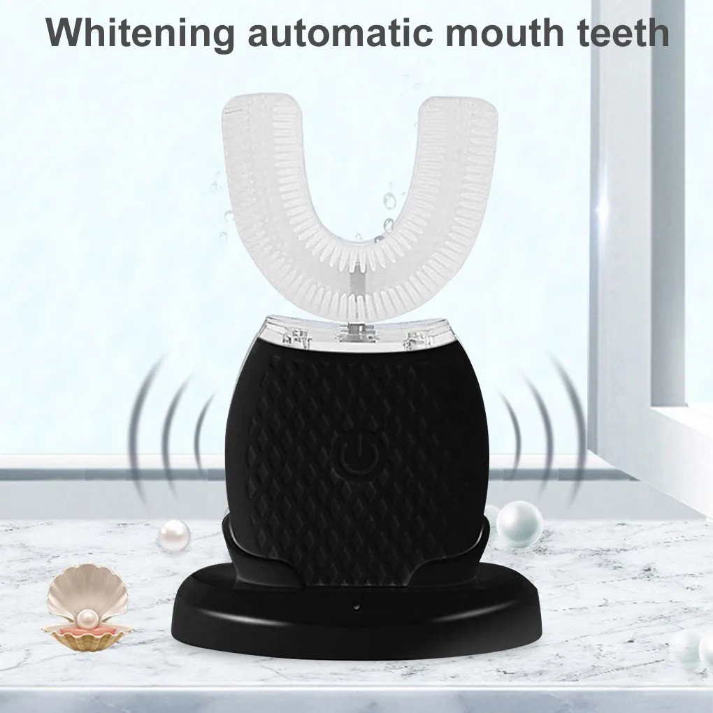 360 Graus Automático Inteligente Sonic Escova de dentes Elétrica 3 Modos de Escova de Dente de Carregamento USB Dente Ferramenta de Limpeza