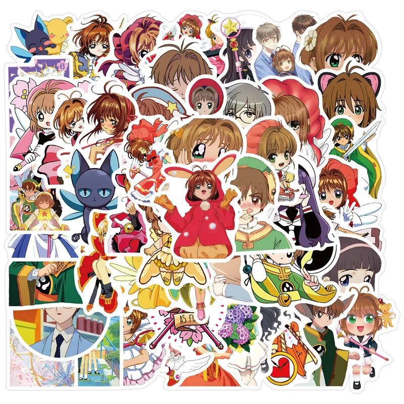 50pcs Cartoon Japão Card Captor Sakura Adesivos Kawaii Cardcaptor Sakura KINOMOTOSAKURA Shugo Chara Adesivos Meninas gostam de Brinquedos de DIY 0