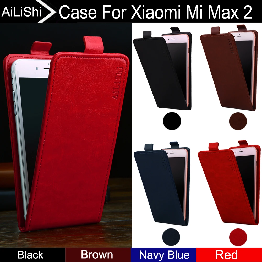 AiLiShi Para Xiaomi Mi Max 2 Max2 Caso, Para Cima E Para Baixo Vertical Telefone Capa De Couro Flip Do Telefone Acessórios Direto Da Fábrica Acompanhamento