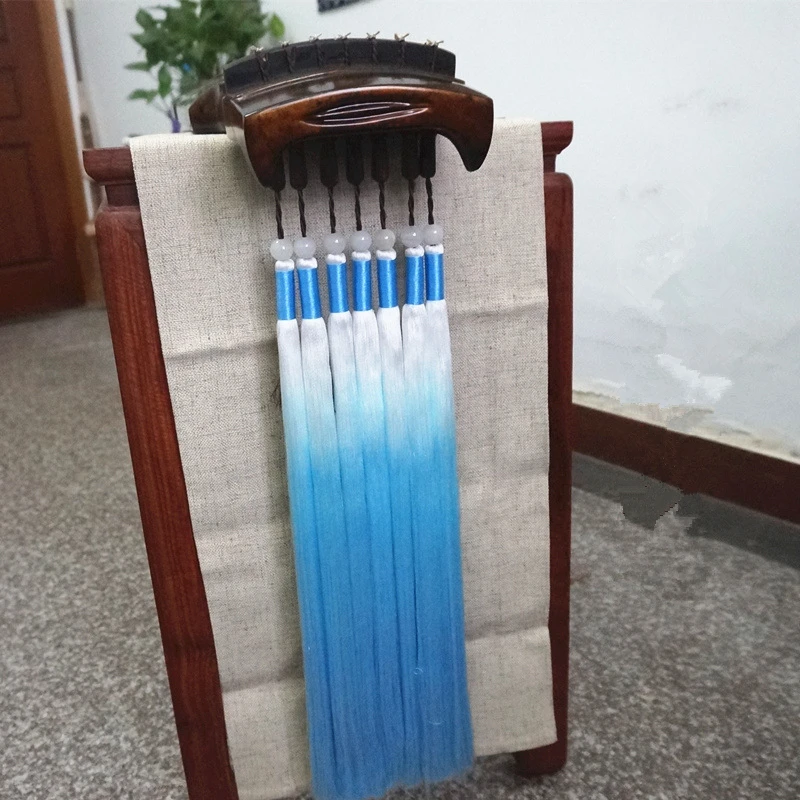 Alta qualidade Guqin Borla Sui Gradiente de Cor de Alto grau de Gelo Material de Seda feitos à mão uma Variedade de Cores Disponíveis