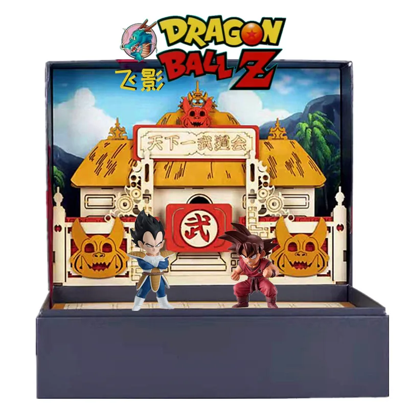 Animação Periférica Dragon Ball Mundo Budokai Montagem De Cena Escultura Caixa De Presente Coleção Decoração De Natal, Presente De Aniversário