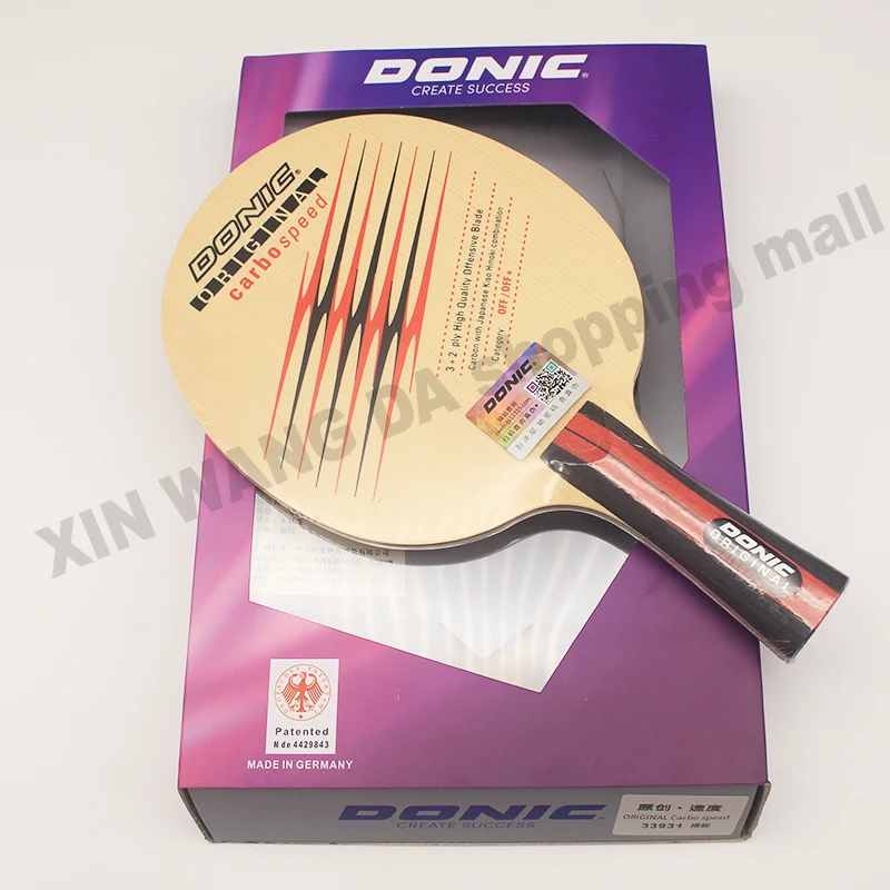Donic ovtcharov carbo speed original carbo velocidade de ténis de mesa de lâmina de tênis de mesa raquetes exclusivo de carbono lâmina de esportes de raquete