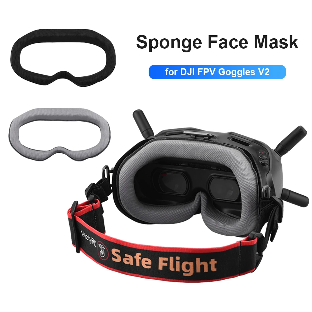 Drone Óculos de Placa de Face Kit de Substituição para o DJI FPV Óculos V2 Rosto a Máscara da Tampa Drone Voo Óculos de Esponja de Espuma de Olho Almofadas