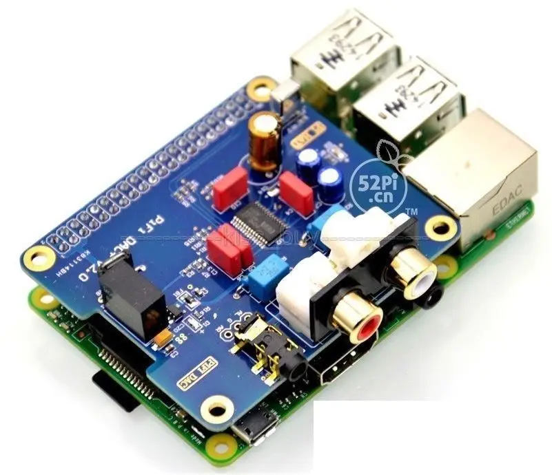 DYKB PCM5122 Raspberry pi B+ 2/3B APARELHAGEM hi-fi DAC + Placa de Som Áudio Digital Módulo I2S Interface Especial Volumio Música PIR 2B 3 0