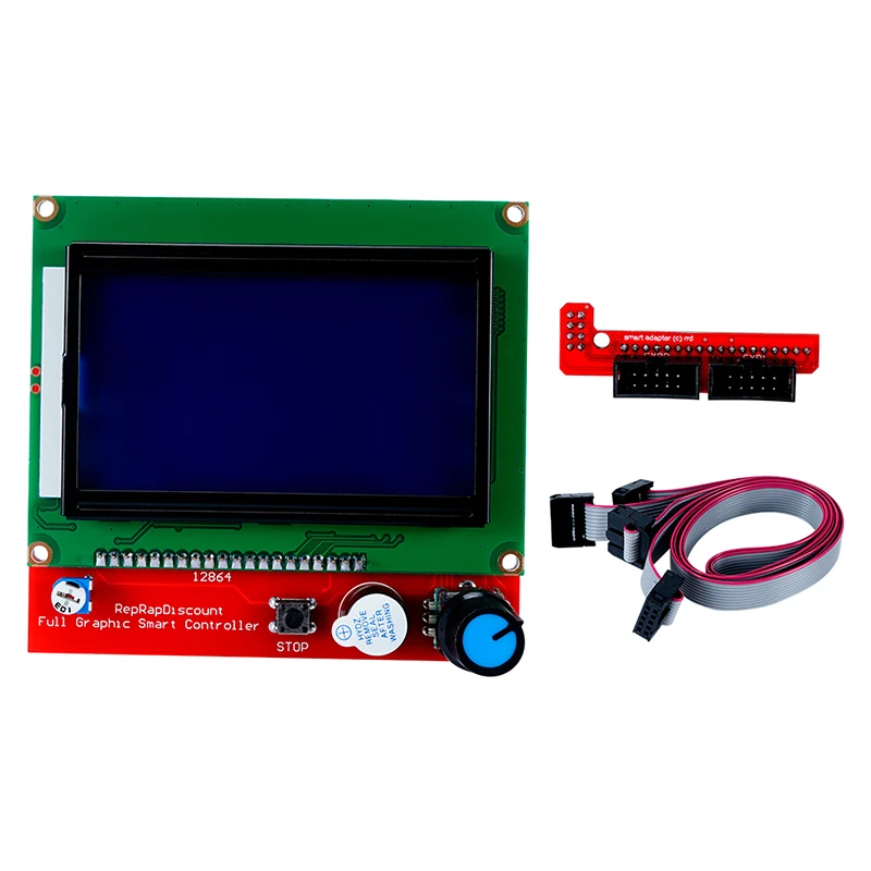 LCD 12864 Painel de Controle Controlador Inteligente de Exibição 1.4 Rampas De 1,5 Rampas 1.6 Compatível com Rampas Para RepRap Mendel Impressora 3D