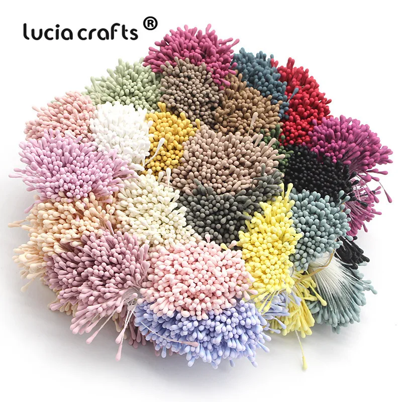 Lucia artesanato 2mm Multi opções de Flores Artificiais Estame Trajes Para Festa de Casamento a Decoração Home DIY Acessórios D0401