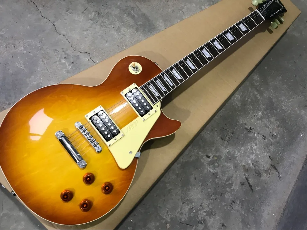 Nova qualidade Superior R9 59 Sunburst padrão de cores guitarra elétrica,Rosewood fingerboard gitaar 0
