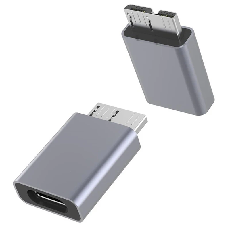OTG Micro-B USB 3.0 Adaptador de Transferência de Dados do Adaptador Tipo C Fêmea para Micro B Masculino HDD SSD Sata Conversor de Unidade de Disco Rígido 0