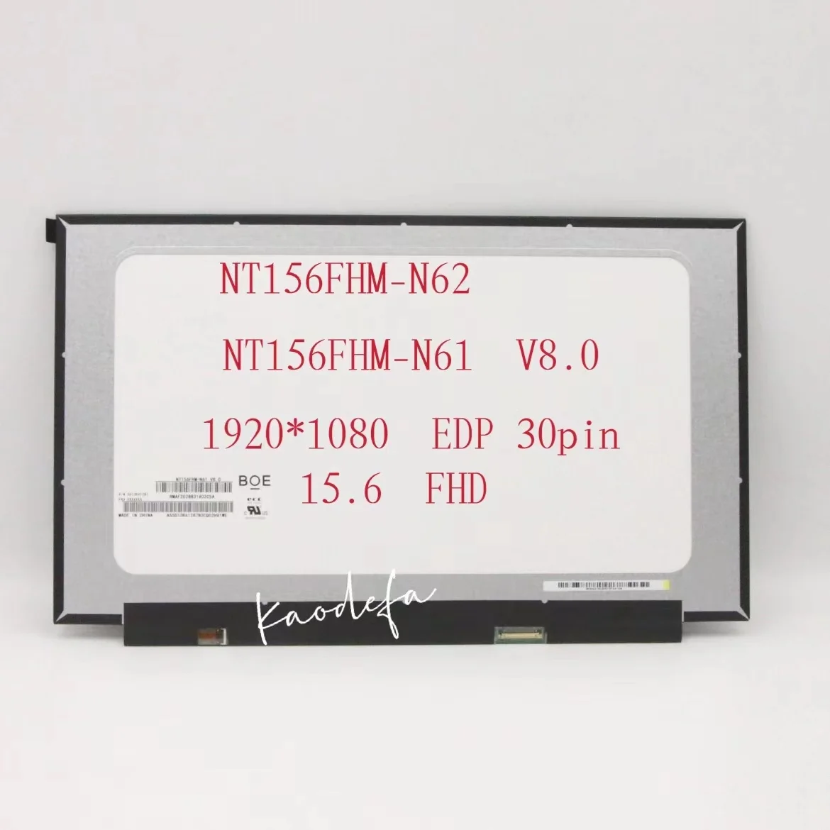 Para BOE NT156FHM-N61 V8.0 15.6