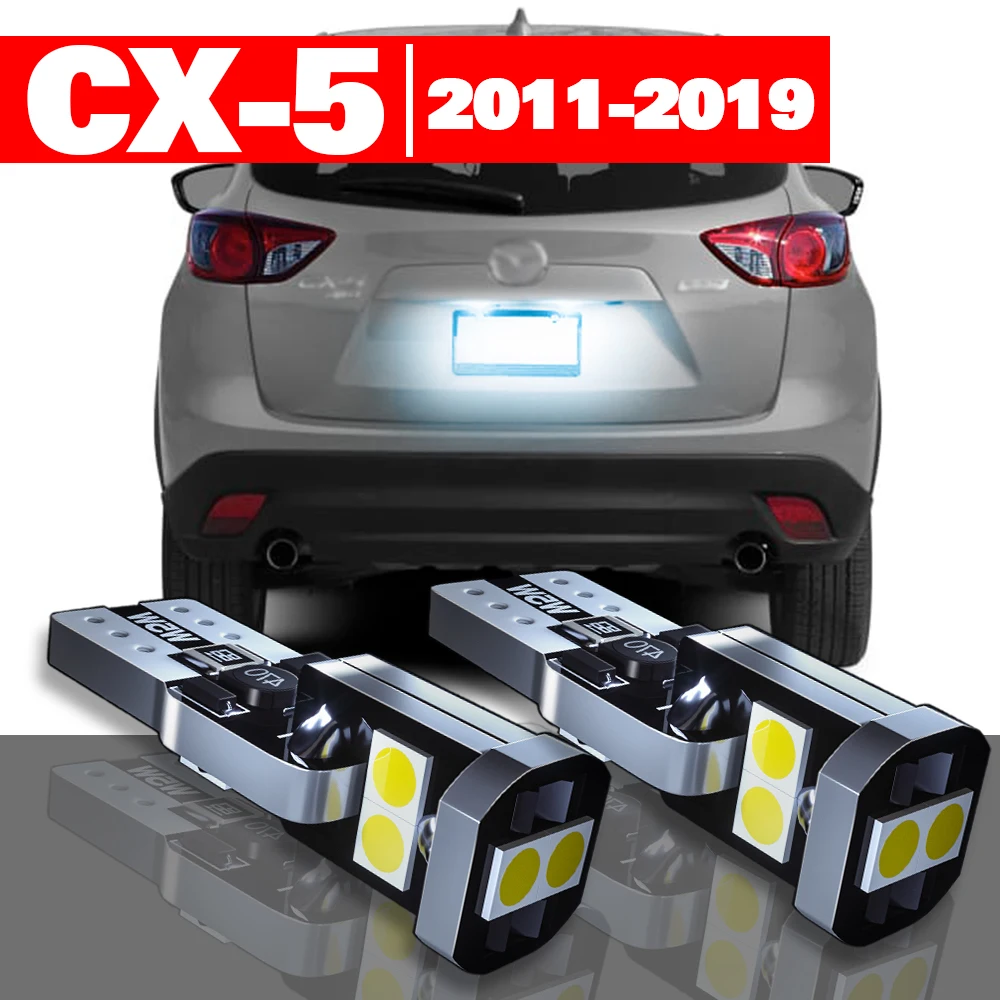 Para Mazda CX-5 CX 5 CX5 KE GH KF 2011-2019 Acessórios 2pcs DIODO emissor de Luz da Placa de Licença 2012 2013 2014 2015 2016 2017 2018