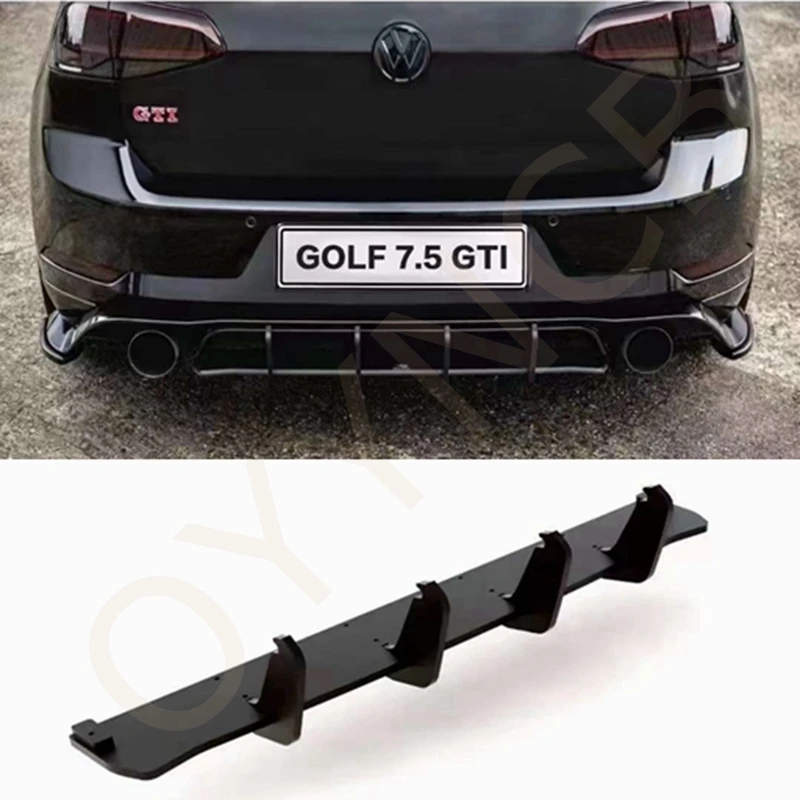 para Volkswagen Golf 7.5 GTI MK7.5 GTI TCR de Alta qualidade do carro pára-choques traseiro com difusor Traseiro do lado do divisor lábio do spoiler