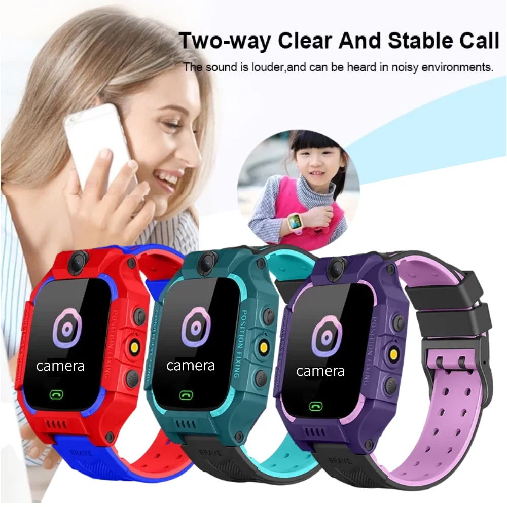 Sim Cartão De Chamada De Telefone Smartwatch Crianças Relógios Relógio Infantil Montres Pour Enfants Garoto Inteligente Relógio Câmera Impermeável Relógio Despertador 0