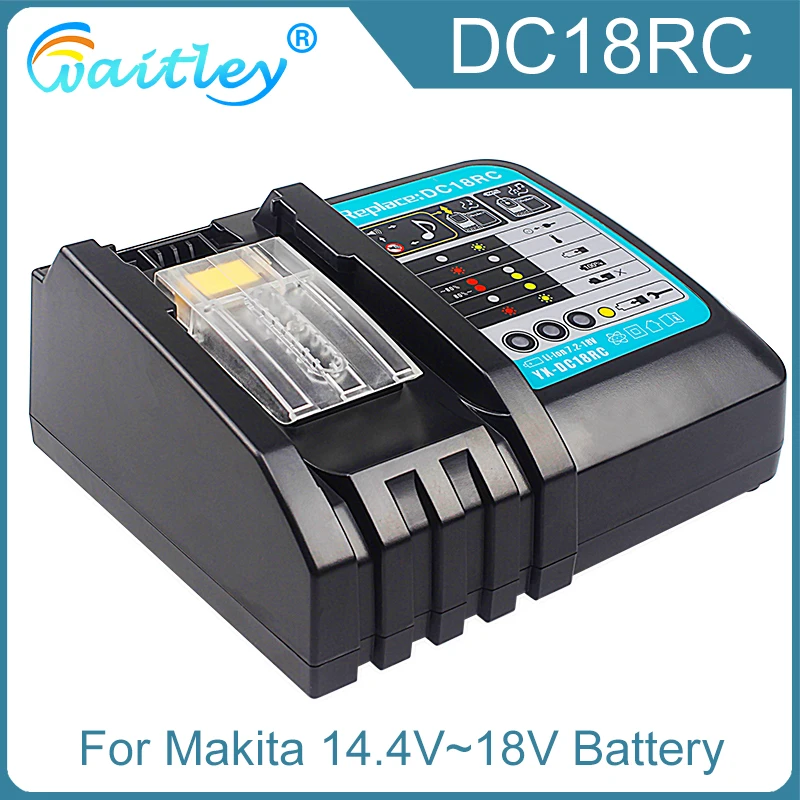 Substituir Rápido Rápido Li-Ion Carregador de Bateria para Makita DC18RC 14,4 V 18V LXT Bateria de Lítio BL1830 BL1430 BL1850 BL1860 BL1815 3A