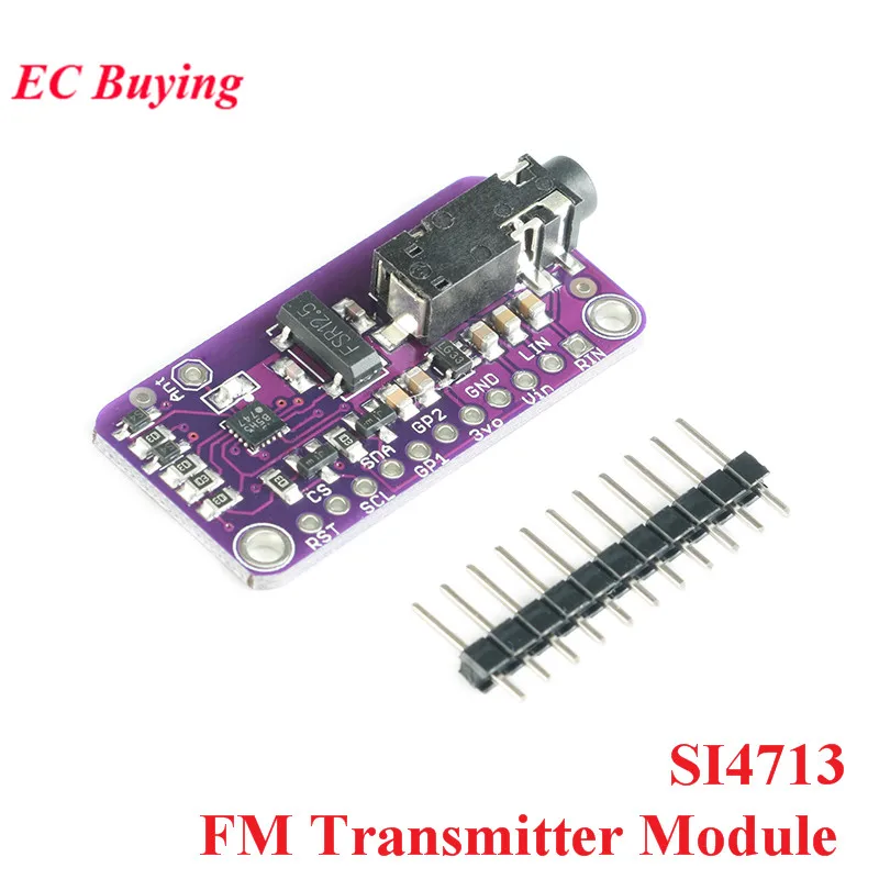 Transmissor FM Módulo SI4713 Estéreo de Modulação de Frequência CJMCU-4713 DC 3-5V Digital sem Fio de Rádio de MCU Controlador
