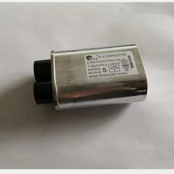 100% novo Forno micro-ondas Partes universal capacitor pequeno pino de 4,8 mm de 1,00 uF 2100V