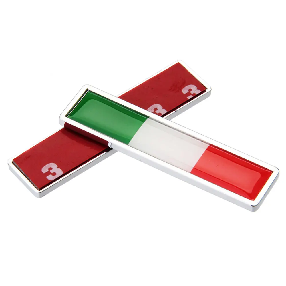 1 Par Emblema Do Rótulo Emblema Nacional De Um País Da Bandeira Da Itália Metal Quente Adesivos De Carro Estilo De Moto Acessórios Carro Adesivos 1