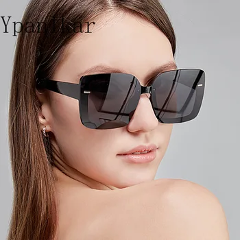 2021 Gradiente de grandes dimensões Óculos de sol para Mulheres Marca de Luxo Designer Praça de Óculos de Sol das Senhoras Grande Armação de Óculos UV400