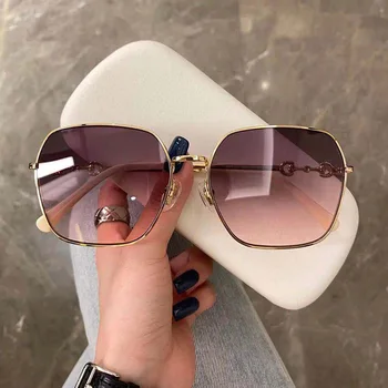 2021 Vintage Liga de Mulheres Óculos de sol de Marca de Luxo Designer Clássico Moldura quadrada de Condução Espelho Óculos, Oculos De Sol Masculino