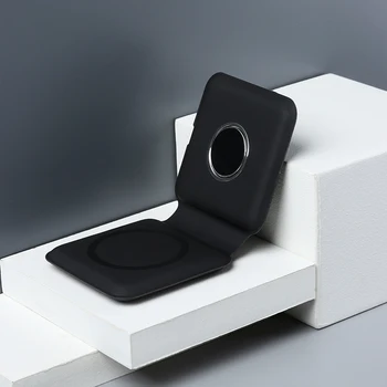 2022 Novo Original Mag Magnético de Segurança sem Fio Duo Carregador Para o iPhone da Apple 14 13 12 11 Pro Max Almofada de Carregamento Rápido Airpods Assistir