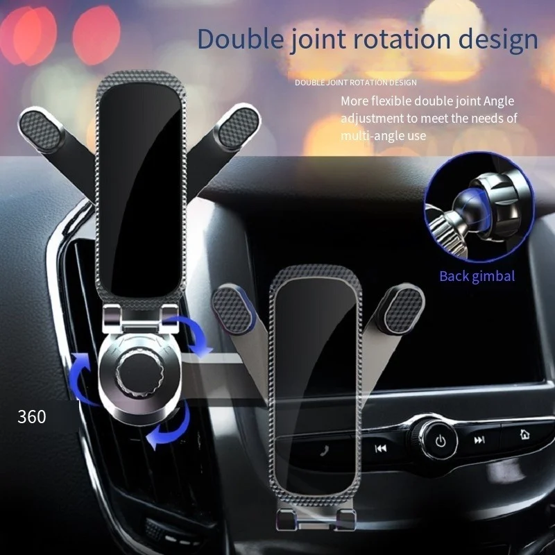 Carro Telefone de Suporte Automático da Saída de Ar do Monte Rotatable de 360 Anti-choque Móvel de Telefone de Suporte Clip Gancho Suporte para Xiaomi Huawei, Samsung 2