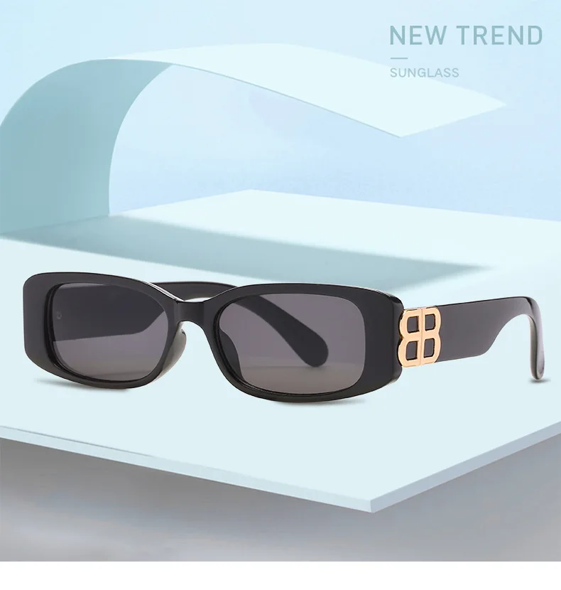 dinastia retângulo óculos de sol óculos de sol quadrado mulheres 2021 moda gradiente de óculos de homens, óculos de marca de luxo óculos de sol das senhoras 2