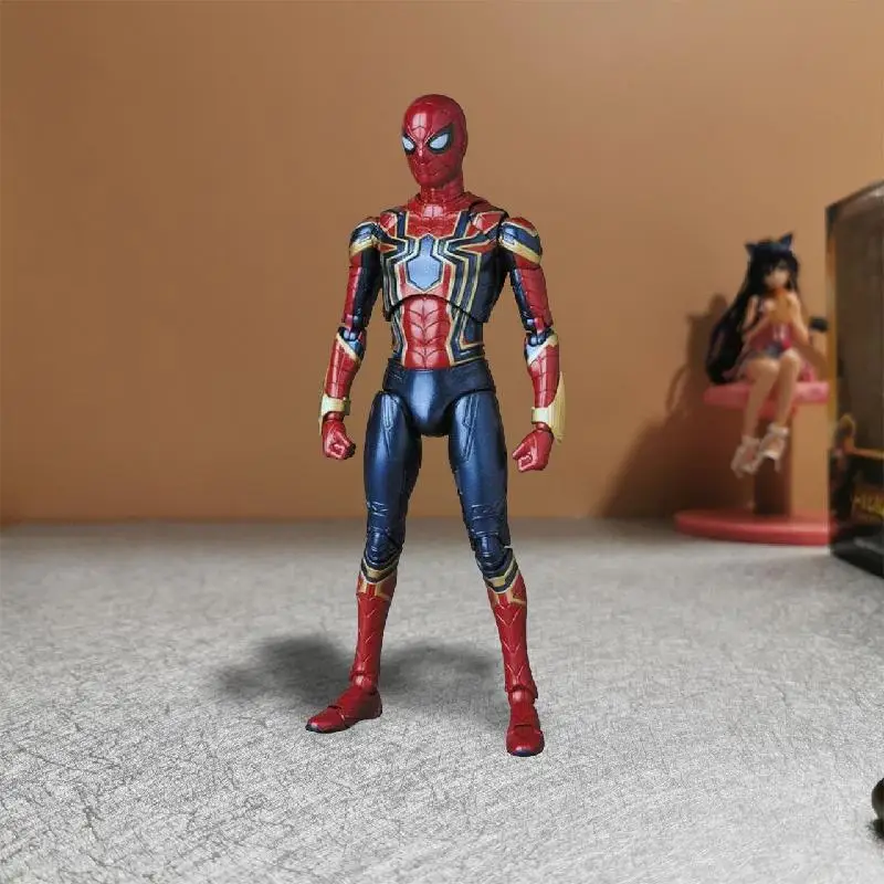 Disney Ferro Homem Aranha Figura de Ação Brinquedos, Os Vingadores Infinito de Guerra Peter Parker Herói Estatueta Ornamentos Modelo de Presente para as Crianças 2