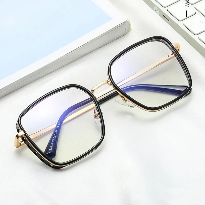 Hotony Luz Azul Bloqueio de Óculos de Armação de Mulher Designer de Moda da Marca UV400 Óptica do sexo Feminino de Óculos de Prescrição de Óculos 2