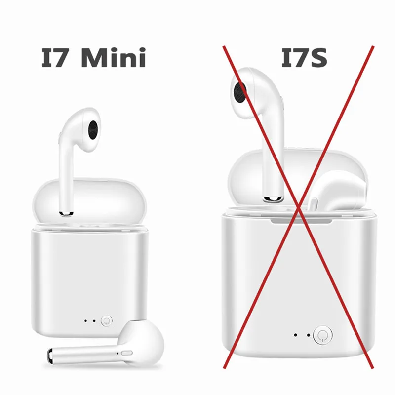 i7s tws Fones de ouvido sem Fio Bluetooth 5.0 Fones de ouvido Mini esporte Fones de ouvido Caixa de Carregamento com microfone Fones de ouvido Para todos os smartphones 2