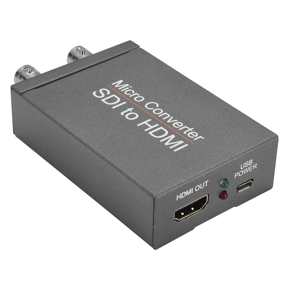 Micro Conversor SDI Para HDMI Mini 3G HD, SD-SDI, Placa de Vídeo Com Áudio Câmera de Formato Automático de Detecção de 2