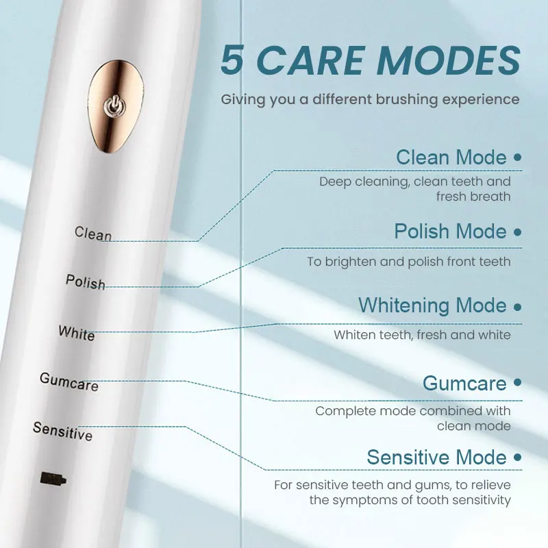 Xiaomi Sonic Escova de dentes Elétrica ultra-Sônica Automática Vibrador USB Charge de Clareamento de Dentes Escova de IPX7 Impermeável Escovas de Dente 2