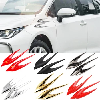 3D Emblema de Metal engolir Logotipo Mítico Animal Etiqueta do Carro para Toyota Kia Bt21 Honda Emblema Auto Fender Lado Decalques Acessórios