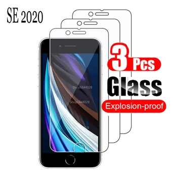 3pcs para o Iphone Se De 2020, Vidro Vidro de Proteção para Iphone Se 2 Aifon 2020 Se2 Se2020 Protetor de Tela de Vidro Temperado Filme