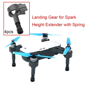 4PCS de Pouso para DJI Faísca Drone à prova de Choque Ficar Macio Primavera Pernas de Liberação Rápida Pés Protetor de Altura Extender Acessório