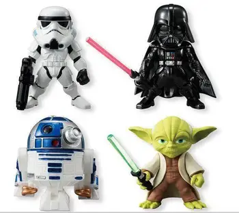 4Pieces de Star Wars, Darth Vader, Mestre Yoda Stormtroopers Anime Figura de Ação de Coleta de Modelo de desenho animado Brinquedos para presentes de Amigo