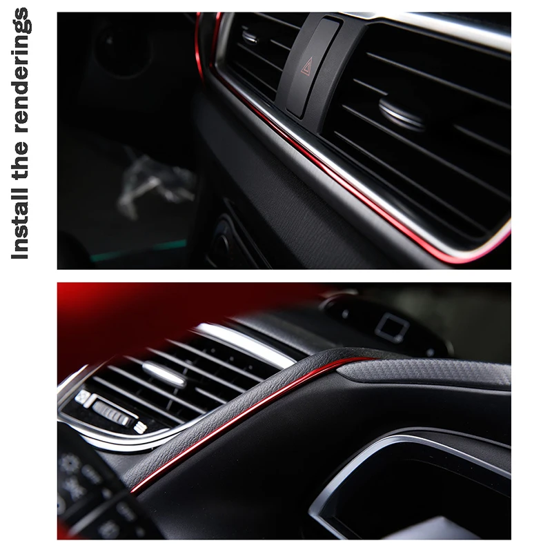 Interior do carro Adesivo 5M Decoração de Moldagem por Tiras de Guarnição Para BMW E39 E60 F30 E90 E46 Interior E36 série 1 F20 E92 E87 X5 E70 E53 4