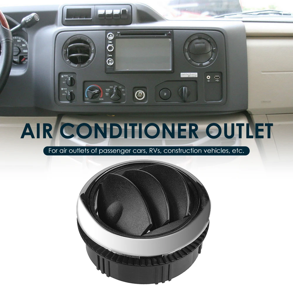 Interior do carro Aquecedor C/Ventilação de Ar Tampa Grelha de Saída de ar para RV, Ônibus com Ar Condicionado, de Ventilação Guarnição de Cobre 75mm 2.95 polegadas 4