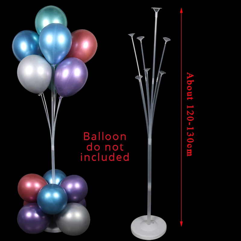 Menina De Festa De Aniversário, Balões Stand Balão Suporte Plástico Do Balão Vara Festa De Aniversário, Decorações De Casamento Em Balão De Chuveiro Do Bebê 4