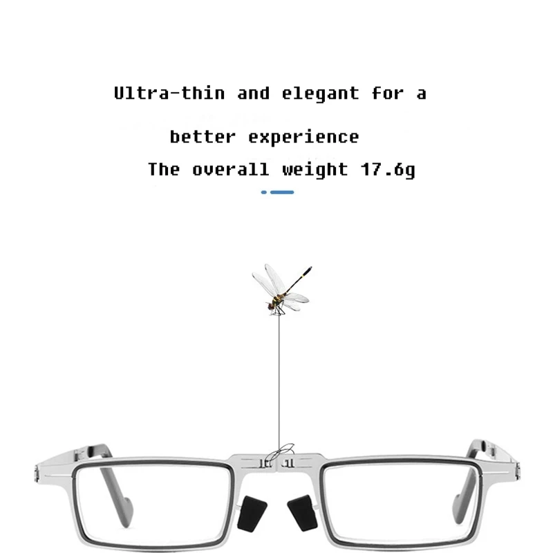 Portátil Dobrável Óculos De Leitura Luz Azul Bloqueio De Óculos De Moldura Quadrada Para Mulheres, Homens Fadiga Ocular Leitores De Óculos Com O Caso 4