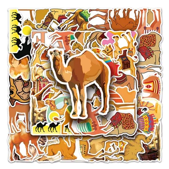 50pcs Cartoon Deserto de Camelo Adesivos Para Telefone de papel de carta Mala Copa do DIY Miúdos Bonitos Pacote de adesivos Vintage Scrapbooking Suprimentos 3