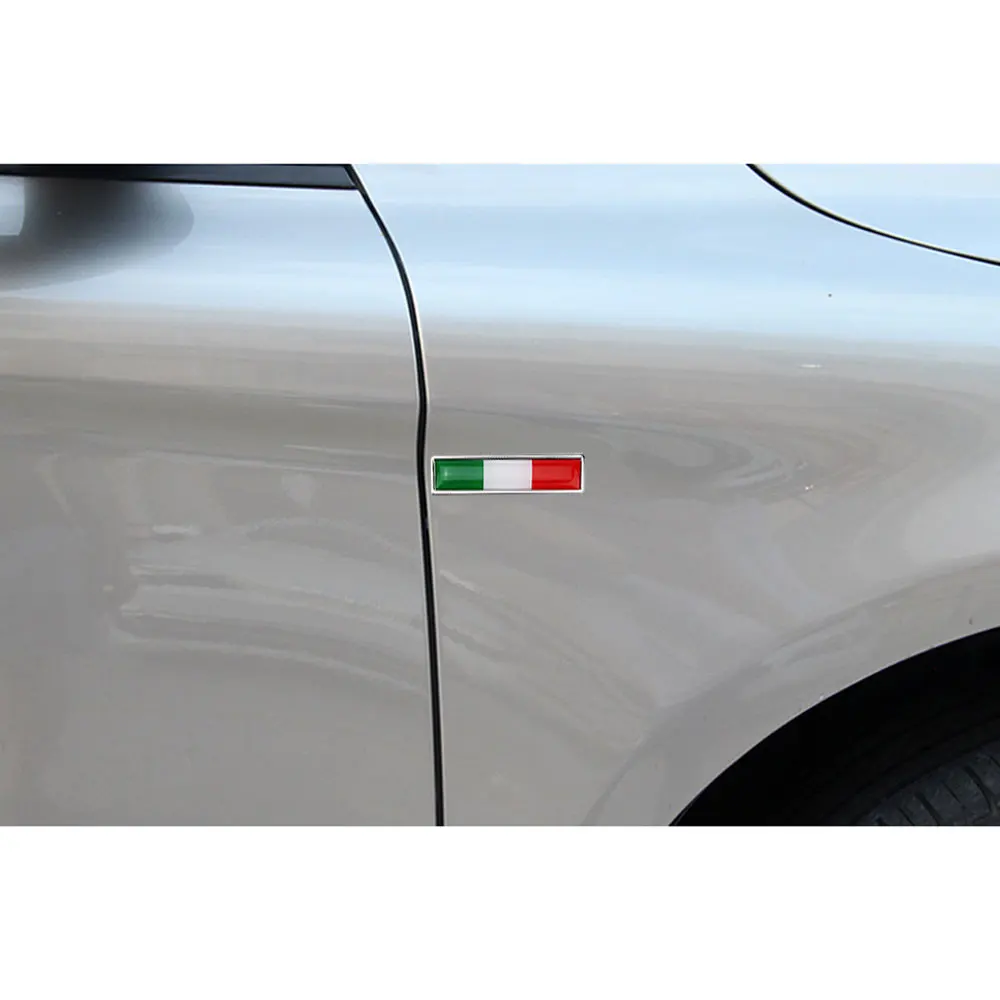 1 Par Emblema Do Rótulo Emblema Nacional De Um País Da Bandeira Da Itália Metal Quente Adesivos De Carro Estilo De Moto Acessórios Carro Adesivos 5