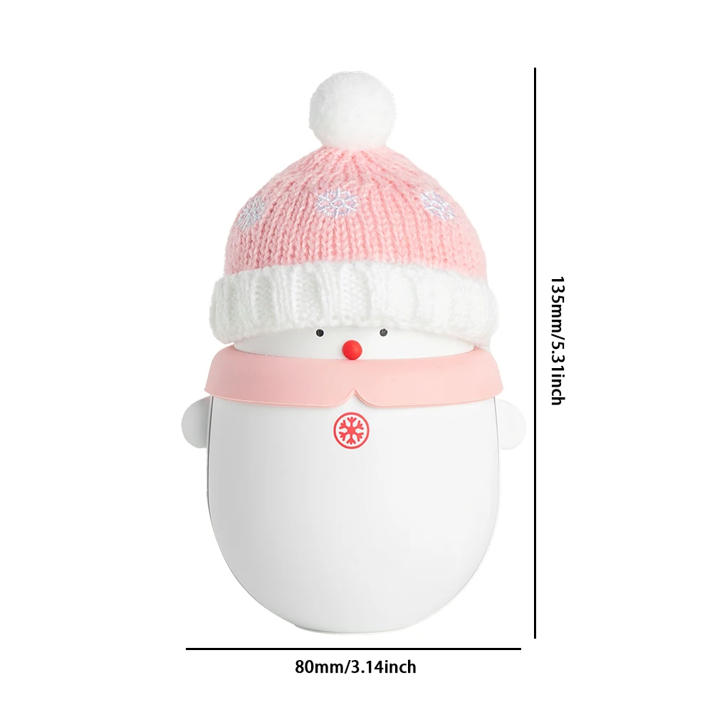 6000/10000mAh 2 em 1 Boneco de neve do Lado mais Quente do Inverno Mini Portátil de desenhos animados Bonitos Móveis de Energia Útil mais Quente do Aquecedor para Presente de Natal 5