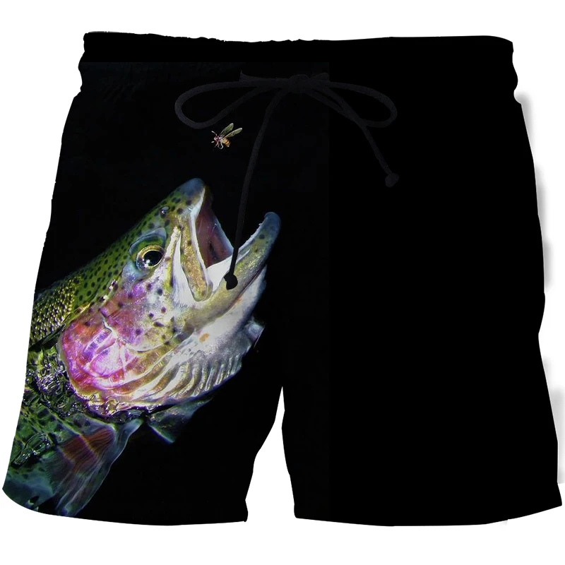 A impressão 3D de pesca de praia, shorts de secagem rápida e confortável calções esportivos de alta qualidade calções de praia troncos de natação de shorts masculinos 5
