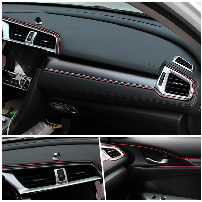 Interior do carro Adesivo 5M Decoração de Moldagem por Tiras de Guarnição Para BMW E39 E60 F30 E90 E46 Interior E36 série 1 F20 E92 E87 X5 E70 E53 5