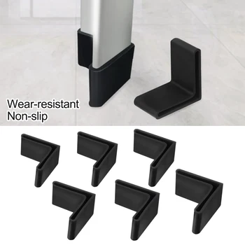 8PCS L o Silício Tipo Perna da Cadeira Capas de Silicone Suave Móveis de Pé Protetor de Almofadas Anti-derrapante Pernas da Mesa em Carpete Tapete de Proteção