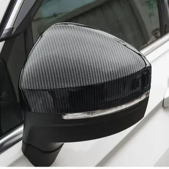 A Volkswagen VW Tiguan MK2 2016-2018 2019 ABS Cromado de Fibra de Carbono Porta do Lado do Espelho Retrovisor Tampa Guarnições de Acessórios para carros